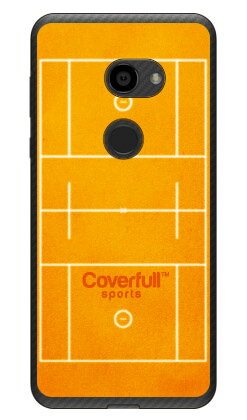 男子ラクロスコート オレンジ （クリア） AQUOS zero 801SH・SH-M10 SoftBank・MVNOスマホ（SIMフリー端末） Coverfull 平面 受注生産 スマホケース ハードケース 801sh ケース 801sh aquos zero 801sh ケース aquos zero 801sh 送料無料