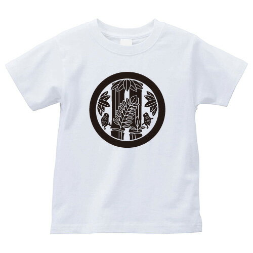 鳥居笹（とりいささ）家紋Tシャツ 家紋 Tシャツ 和柄Tシャツ 和柄 Tシャツ メンズ レディース 半袖 Tシャツ 家 Tシャツ おもしろTシャツ 家紋入り Tシャツ お土産 和風 ギフト 家紋デザイン 日本 デザイン 085-cvt 085cvt 送料無料