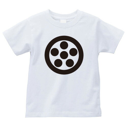 T-Shirts - 丸に六曜（まるにろくよう）家紋Tシャツ 家紋 Tシャツ 和柄Tシャツ 和柄 Tシャツ メンズ レディース 半袖 Tシャツ 家 Tシャツ おもしろTシャツ 家紋入り Tシャツ お土産 和風 ギフト 家紋デザイン 日本 デザイン 085-cvt 085cvt 送料無料
