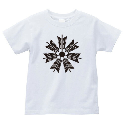 七つ矢車（ななつやぐるま）家紋Tシャツ 家紋 Tシャツ 和柄Tシャツ 和柄 Tシャツ メンズ レディース 半袖 Tシャツ 家 Tシャツ おもしろTシャツ 家紋入り Tシャツ お土産 和風 ギフト 家紋デザイン 日本 デザイン 085-cvt 085cvt 送料無料