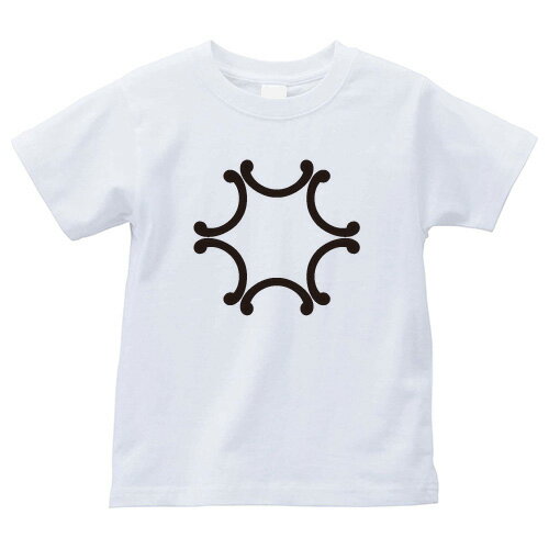 外六つ鐶(そとむつかん)家紋Tシャツ 家紋 Tシャツ 和柄Tシャツ 和柄 Tシャツ メンズ レディース 半袖 Tシャツ 家 Tシャツ おもしろTシャツ 家紋入り Tシャツ お土産 和風 ギフト 家紋デザイン 日本 デザイン 085-cvt 085cvt 送料無料