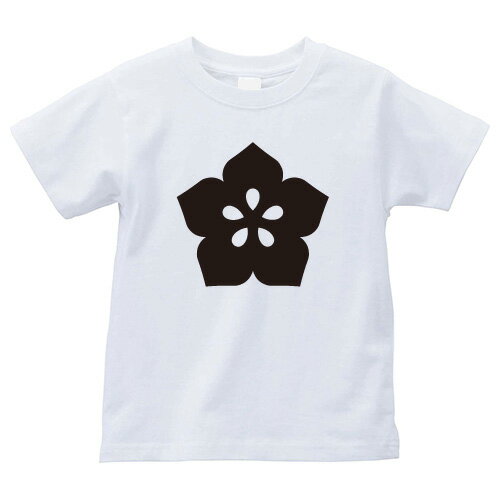 光琳桔梗（こうりんききょう）家紋Tシャツ 家紋 Tシャツ 和柄Tシャツ 和柄 Tシャツ メンズ レディース 半袖 Tシャツ 家 Tシャツ おもしろTシャツ 家紋入り Tシャツ お土産 和風 ギフト 家紋デザイン 日本 デザイン 085-cvt 085cvt 送料無料