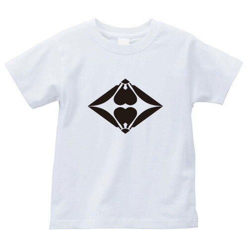 二つ割り片喰菱（ふたつわりかたばみびし）家紋Tシャツ 家紋 Tシャツ 和柄Tシャツ 和柄 Tシャツ メンズ レディース 半袖 Tシャツ 家 Tシャツ おもしろTシャツ 家紋入り Tシャツ お土産 和風 ギフト 家紋デザイン 日本 デザイン 085-cvt 085cvt 送料無料