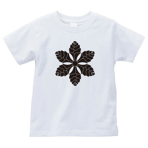 六つ杏葉車（むつぎょうようぐるま）家紋Tシャツ 家紋 Tシャツ 和柄Tシャツ 和柄 Tシャツ メンズ レディース 半袖 Tシャツ 家 Tシャツ おもしろTシャツ 家紋入り Tシャツ お土産 和風 ギフト 家紋デザイン 日本 デザイン 085-cvt 085cvt 送料無料
