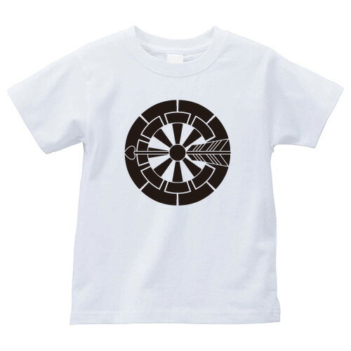 源氏車に矢（げんじぐまにや）家紋Tシャツ 家紋 Tシャツ 和柄Tシャツ 和柄 Tシャツ メンズ レディース 半袖 Tシャツ 家 Tシャツ おもしろTシャツ 家紋入り Tシャツ お土産 和風 ギフト 家紋デザイン 日本 デザイン 085-cvt 085cvt 送料無料