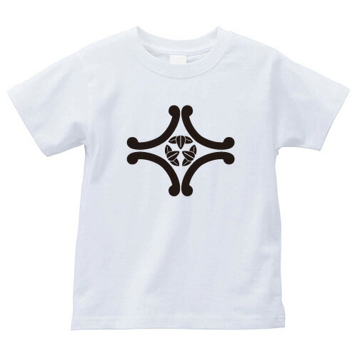 外環に九枚笹（そとかんにくまいささ）家紋Tシャツ 家紋 Tシャツ 和柄Tシャツ 和柄 Tシャツ メンズ レディース 半袖 Tシャツ 家 Tシャツ おもしろTシャツ 家紋入り Tシャツ お土産 和風 ギフト 家紋デザイン 日本 デザイン 085-cvt 085cvt 送料無料