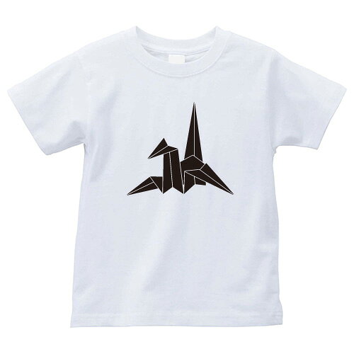 折り鶴（おりづる）家紋Tシャツ 家紋 Tシャツ 和柄Tシャツ 和柄 Tシャツ メンズ レディース 半袖 Tシャツ 家 Tシャツ おもしろTシャツ 家紋入り Tシャツ お土産 和風 ギフト 家紋デザイン 日本 デザイン 085-cvt 085cvt 送料無料