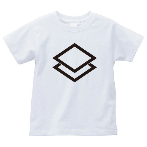 重ね中菱（かさねちゅうびし）家紋Tシャツ 家紋 Tシャツ 和柄Tシャツ 和柄 Tシャツ メンズ レディース 半袖 Tシャツ 家 Tシャツ おもしろTシャツ 家紋入り Tシャツ お土産 和風 ギフト 家紋デザイン 日本 デザイン 085-cvt 085cvt 送料無料