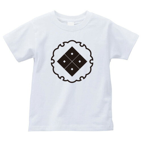 雪輪に隅立四つ目（ゆきわにすみたてよつめ）家紋Tシャツ 家紋 Tシャツ 和柄Tシャツ 和柄 Tシャツ メンズ レディース 半袖 Tシャツ 家 Tシャツ おもしろTシャツ 家紋入り Tシャツ お土産 和風 ギフト 家紋デザイン 日本 デザイン 085-cvt 085cvt 送料無料