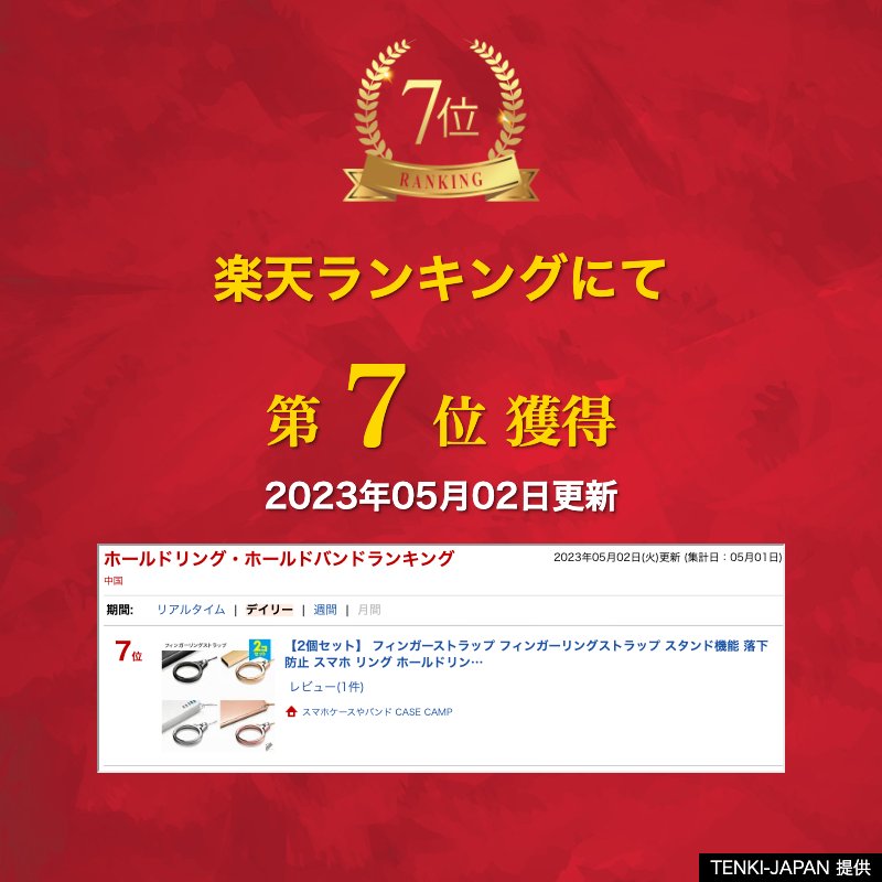 【2個セット】 フィンガーストラップ フィンガーリングストラップ スタンド機能 落下防止 スマホ リング ホールドリング 薄型 ホルダー 指 リング スマホ iPhone Android アイフォーン アンドロイド 機種 人気 便利グッズ オススメ 送料無料 - 2