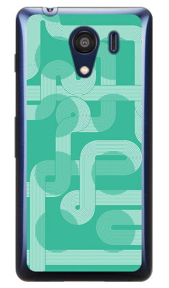 ラインカーブ グリーン (クリア) Android One S2・DIGNO G 602KC Y!mobile・SoftBank Coverfull android one s2 ケース android one s2 カバー アンドロイドワンs2 ケース アンドロイドワンs2 カバー androidones2 ケース 送料無料