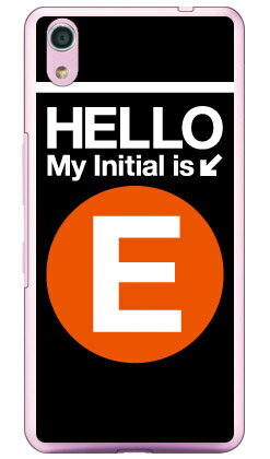 【送料無料】 Cf LTD サブウェイイニシャル E オレンジ （クリア） / for Android One S4・DIGNO J 704KC/Y!mobile・SoftBank 【Coverfull】android one s4 ケース android one s4 カバー アンドロイドワンs4ケース アンドロイドワンs4カバー s4ケース s4カバー