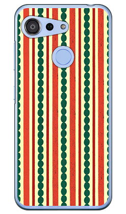 シマシマ レッド×グリーン （クリア） Android One S6 Y!mobile Coverfull ハードケース android one s6 ケース android one s6 カバー アンドロイドワンs6 ケース アンドロイドワンs6 カバー androidones6 ケース androidones6 カバー 送料無料