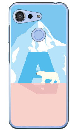 Cf LTD シロクマ イニシャル A （クリア） Android One S6 Y!mobile Coverfull ハードケース android one s6 ケース android one s6 カバー アンドロイドワンs6 ケース アンドロイドワンs6 カバー androidones6 ケース androidones6 カバー 送料無料