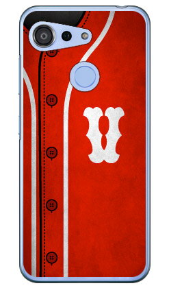 Cf LTD ベースボール イニシャル レッド V (クリア) Android One S6 Y!mobile Coverfull android one s6 ケース android one s6 カバー アンドロイドワンs6 ケース アンドロイドワンs6 カバー androidones6 ケース androidones6 カバー 送料無料