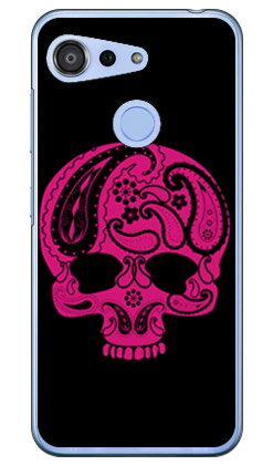 Paisley skull ブラック （クリア） design by ROTM Android One S6 Y!mobile SECOND SKIN android one s6 ケース android one s6 カバー アンドロイドワンs6 ケース アンドロイドワンs6 カバー androidones6 ケース androidones6 カバー 送料無料