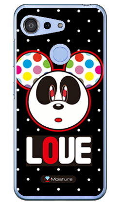 Love Panda ホワイトドット （クリア） design by Moisture Android One S6 Y!mobile SECOND SKIN android one s6 ケース android one s6 カバー アンドロイドワンs6 ケース アンドロイドワンs6 カバー androidones6 ケース androidones6 カバー 送料無料