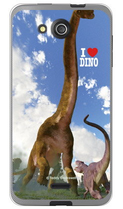 【送料無料】 Dinosaur Design 恐竜デザインシリーズ 「ブラキオサウルスとアロサウルス_A」 （ソフトTPUクリア） / for DIGNO C 404KC/Y!mobileyモバイル スマホケース 404kc ケース404kc カバー ディグノ ケース ディグノ カバー digno ケース digno カバー digno