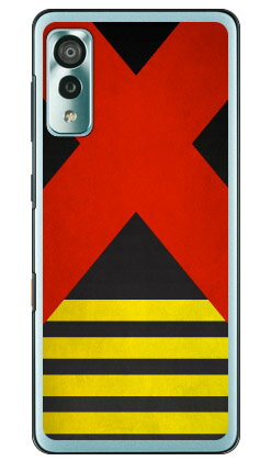 Cf LTD ダービーコレクション 競馬 騎手 勝負服 2 黒・赤十字襷・袖黄縦縞 （クリア） Android One S8 S8-KC Y!mobile Coverfull android one s8 s8-kc ケース android one s8 s8-kc カバー アンドロイドワンs8 s8-kc ケース 送料無料