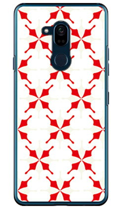 MHAK 「SUN」 ホワイト×レッド (クリア) Android One X5 Y!mobile SECOND SKIN ハードケース android one x5 ケース android one x5 カバー アンドロイドワンx5ケース アンドロイドワンx5カバー x5ケース x5カバー yモバイル スマホケース 送料無料