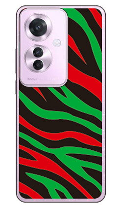 Zebra HIPHOPOPPO Reno11 A A401OP CPH2603 (ソフトTPU) SECOND SKIN ケース カバー スマホケース 送料無料 耐衝撃 プリント 保護 衝撃吸