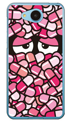 カプセルくん ピンク （クリア） Android One 507SH・AQUOS ea 606SH Y!mobile・SoftBank YESNO 507sh ケース 507sh カバー 507shケース 507shカバー 507sh android one アンドロイドワン ケース アンドロイドワン カバー androidone 送料無料