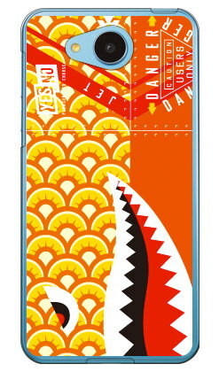 シャーク 鯉のぼり イエロー （クリア） Android One 507SH・AQUOS ea 606SH Y!mobile・SoftBank YESNO 507sh ケース 507sh カバー 507shケース 507shカバー 507sh android one アンドロイドワン ケース アンドロイドワン カバー 送料無料