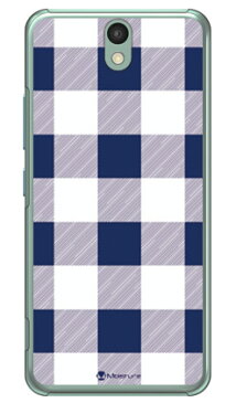 Buffalo check ネイビー×ホワイト （クリア） design by Moisture Android One S1 Y!mobile SECOND SKIN android one s1 ケース android one s1 カバー アンドロイドワンs1 ケース アンドロイドワンs1 カバー androidones1 ケース 送料無料