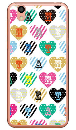 樂天商城 - カラフルハート ホワイト （クリア） Android One S3 Y!mobile・SoftBank Coverfull android one s3 ケース android one s3 カバー アンドロイドワンs3ケース アンドロイドワンs3カバー s3ケース s3カバー yモバイル スマホケース 送料無料