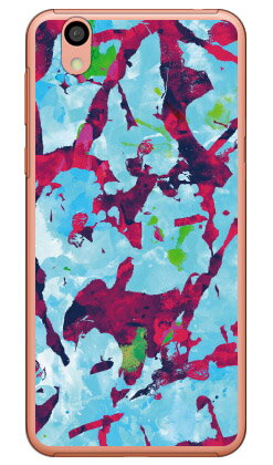 樂天商城 - アブストラクト Camo ブルー ピンク （クリア） Android One S3 Y!mobile・SoftBank Coverfull android one s3 ケース android one s3 カバー アンドロイドワンs3ケース アンドロイドワンs3カバー s3ケース s3カバー yモバイル 送料無料