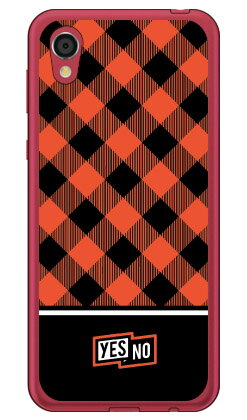 ブロックチェック レッド （ソフトTPUクリア） Android One S5 Y!mobile YESNO ソフトケース android one s5 ケース android one s5 カバー アンドロイドワンs5 ケース アンドロイドワンs5 カバー androidones5 ケース androidones5 カバー 送料無料