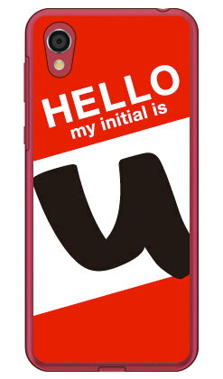 樂天商城 - Cf LTD ハローイニシャル U レッド （クリア） Android One S5 Y!mobile Coverfull android one s5 ケース android one s5 カバー アンドロイドワンs5 ケース アンドロイドワンs5 カバー androidones5 ケース androidones5 カバー 送料無料