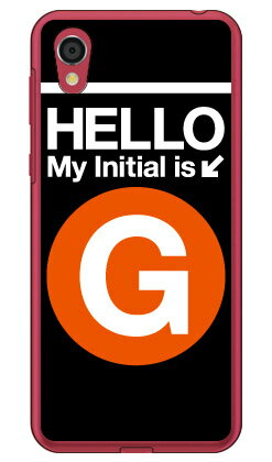 Cf LTD サブウェイイニシャル G オレンジ （クリア） Android One S5 Y!mobile Coverfull android one s5 ケース android one s5 カバー アンドロイドワンs5 ケース アンドロイドワンs5 カバー androidones5 ケース androidones5 カバー 送料無料