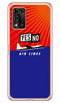 YESNO AIR LINES レッド×ブルー （ソフトTPUクリア） Libero 5G II A103ZT Y!mobile YESNO イエスノー 平面 受注生産 スマホケース ソフトケースlibero 5g 2 ケース libero 5g 2 カバー リベロ5g2 ケース リベロ5g2 カバー libero5g2 ケース libero5g2 カバー 送料無料