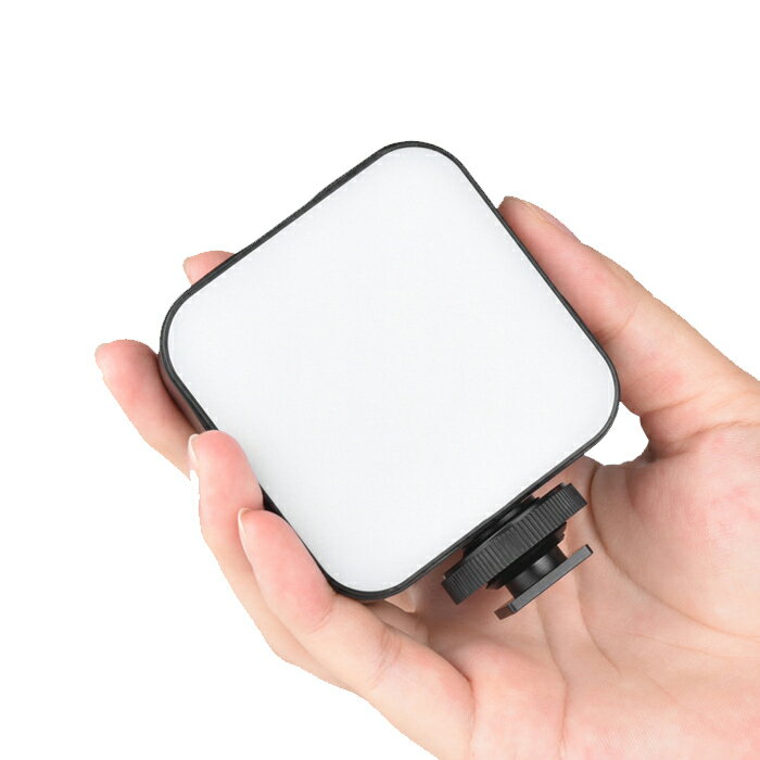 ビデオライト 乾電池式 超軽量 正方形 コンパクト 自撮り スマホ LEDライト 小型 ポケットフィルライト カメラ用 補助ライト YouTube tiktok 多機種対応 ライブ配信用 汎用タイプ 撮影用ライト 3