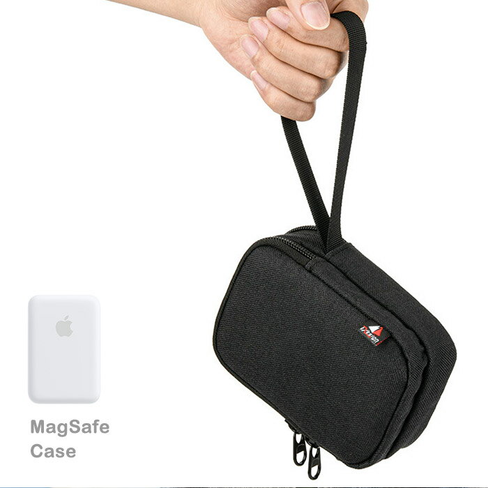 バッテリーパック Apple 携帯用ケース 軽量トラベルポーチ 収納ケース 取っ手付き ファスナー開閉 シンプル キズ防止 紛失防止 アクセサリー収納 モバイルガジェット ソフト キャリングケース MagSafe 2