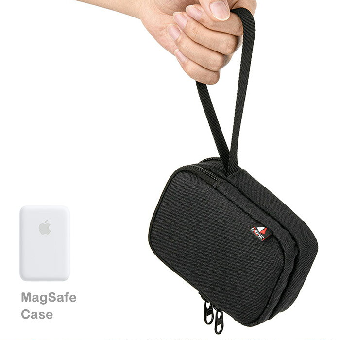 バッテリーパック Apple 携帯用ケース 軽量トラベルポーチ 収納ケース 取っ手付き ファスナー開閉 シンプル キズ防止 紛失防止 アクセサリー収納 モバイルガジェット ソフト キャリングケース MagSafe casecore-10013357 Case コレ! サンプル画像2