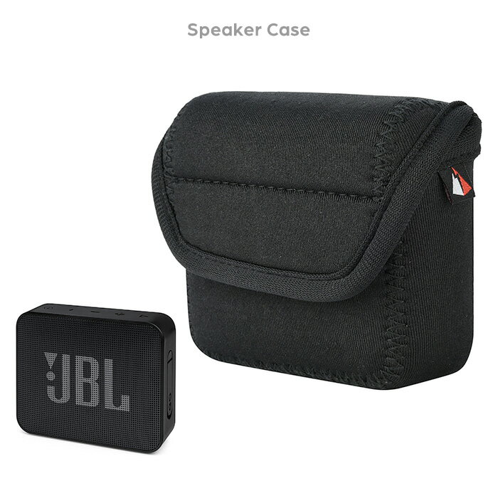 JBL GO2 ポータブルスピーカー専用 収納ケース Bluetooth 保護カバー 収納ポーチ ベルト通しポーチ 防塵 傷防止 小物マルチ収納 マジックテープ