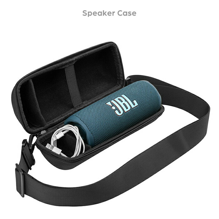 楽天Case コレ！JBL Flip6 スピーカー ハードケース 収納ケース カバー Flip5 Flip4 Beats Pill+ UE BOOM3 Bluetooth 保護カバー ファスナー開閉 耐衝撃 防塵 トラベル キャリー バッグ 保護ポーチ 傷防止 持ち手付き 斜め掛け ショルダーストラップ付き