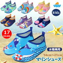 マリンシューズ 子供 水陸両用 キッズ 軽量 14〜21cm 水泳 シュノーケリング アウトドア 滑り止め アクアシューズ 柔軟 通気 靴 海 岩場 プール 素...