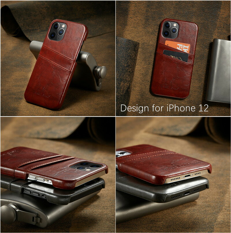 【カード入れX2】iPhone 12 mini pro max ケース アイフォン12 ミニ iPhone 11 Pro ケース iPhone 11 Pro MAX ケース アイフォンXR ケース/カバー iPhone XR XsMax XS X 背面ケース 赤 軽量 カバー 軽い レザー　カード収納 スタンド機能 スリム スマホケース
