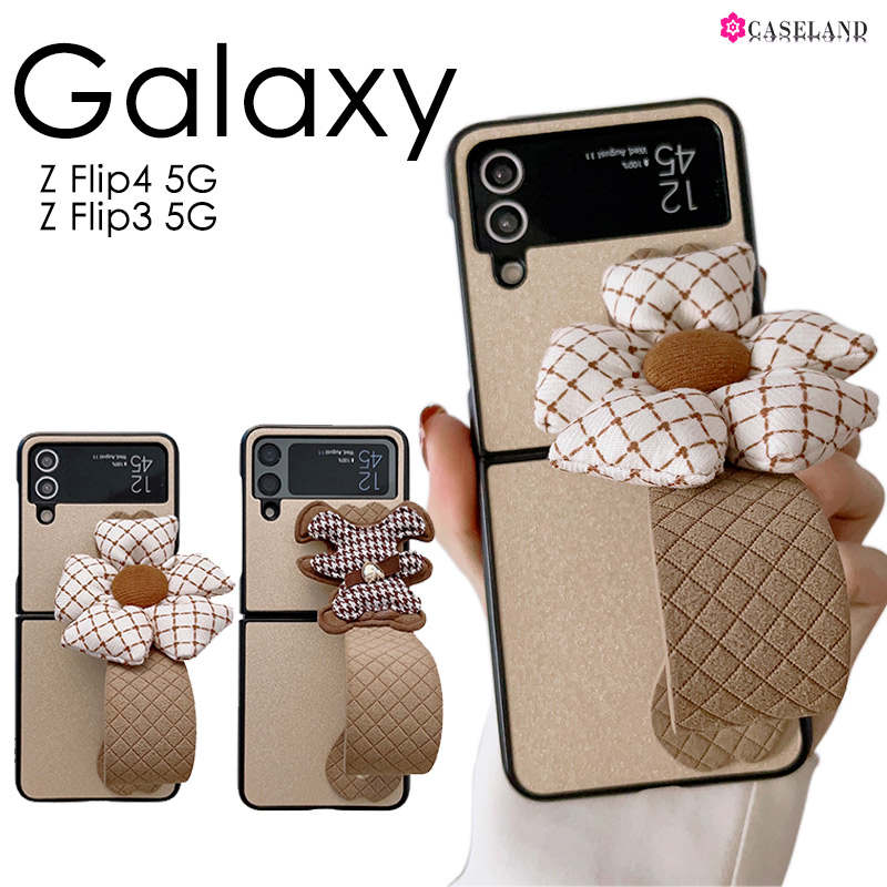 Rakuten - 【送料無料】Galaxyスマホケース 花柄 熊 Galaxy Z Flip4 5G SCG17/SC-54Cケース ベルトホルダー Galaxy Z Flip4 5Gスマホケース スタンド機能 Galaxy Z Flip3 5G SCG12/SC-54Bカバー かわいい Galaxy Z Flip3 5Gケースカバー 薄い 対衝撃 おしゃれ