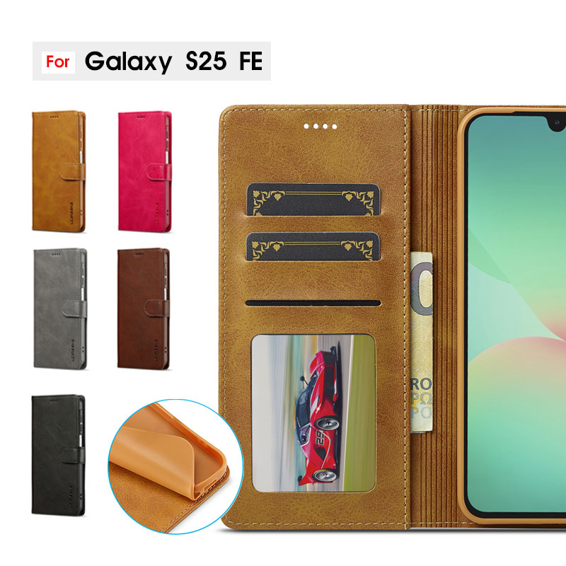 Rakuten - 【800円★大特価セール】≪ 合皮 手帳型 ギャラクシー ≫ スマホケース Galaxy S25 FEケース 手帳型 galaxy s25 fe カバー マグネット開閉 ギャラクシーs25 fe カバー レザーケース Galaxy s25 fe 携帯カバー カード入れ ギャラクシー S25 FEケース スタンド機能