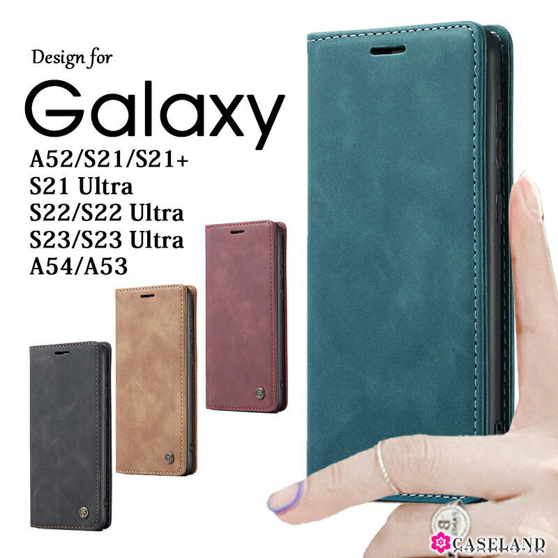 Rakuten - 【送料無料】Galaxy S23 Ultra ケースGalaxy S23 ケース 手帳型Galaxy S22 Ultra Galaxy S22 ケース Galaxy S21 ケース S21+ 手帳型Galaxy S21 Ultra ケース Galaxy A53 ケース Galaxy A52 手帳型ケース A54カバー 手帳 薄型 ギャラクシーs23 ultra スマホケース カード収納