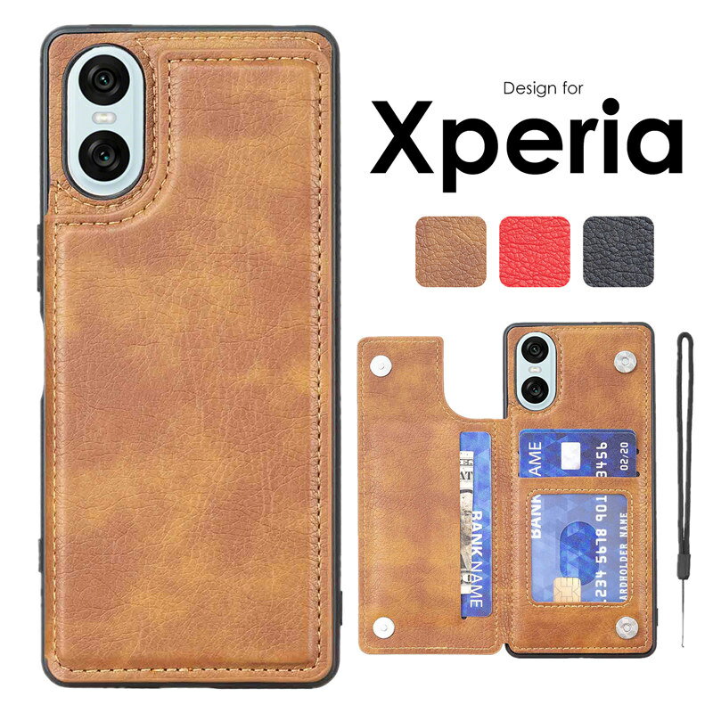Rakuten - スマホケース 背面カード収納 xperia 10 vi ケース xperia 1 vi ケース sony so-51e 背面手帳ケースxperia ace iii ace ii xperia 10v 5v 1v 10iv 5iv 1iv 10iii 5iii 1iii 10ii 5ii 1ii スマホケース 背面ポケット カード収納 背面手帳SO-52D SO-51D SO-51B 背面手帳ケース