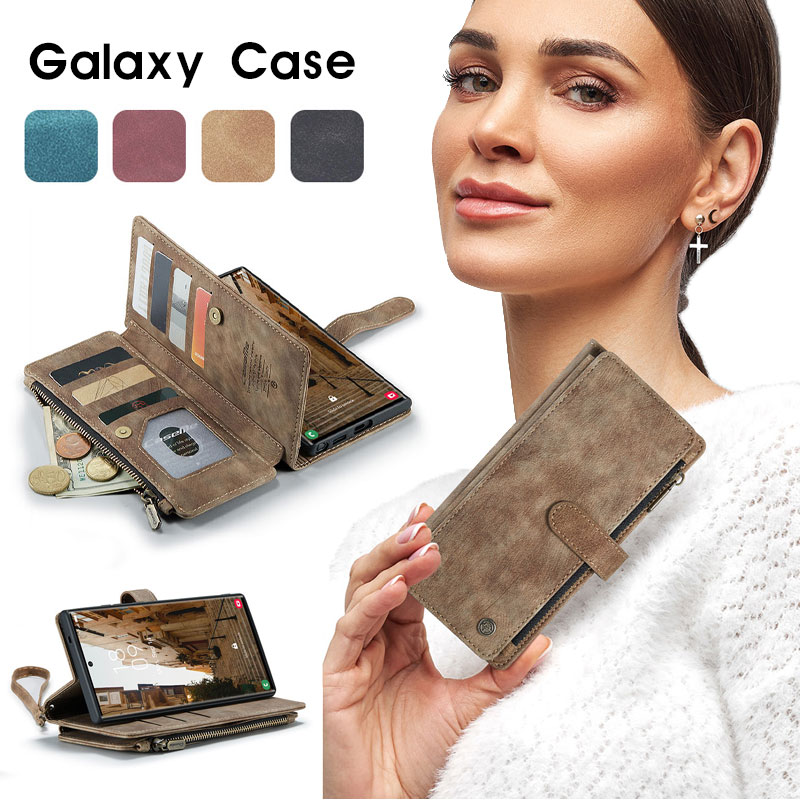 Galaxy A36 5G Galaxy S25 S23 S22 S21 S10 S25 Ultra Galaxy A36 A56 A54 A53 5G 対応 ワイヤレス充電対応 galaxy s24 feカバー 手帳型ケース ギャラクシー s25 ultra ケース Galaxy a55 5GケースGalaxy S24ケース 収納抜群 大容量 ストラップ付 耐衝撃 カード収納 全面保護