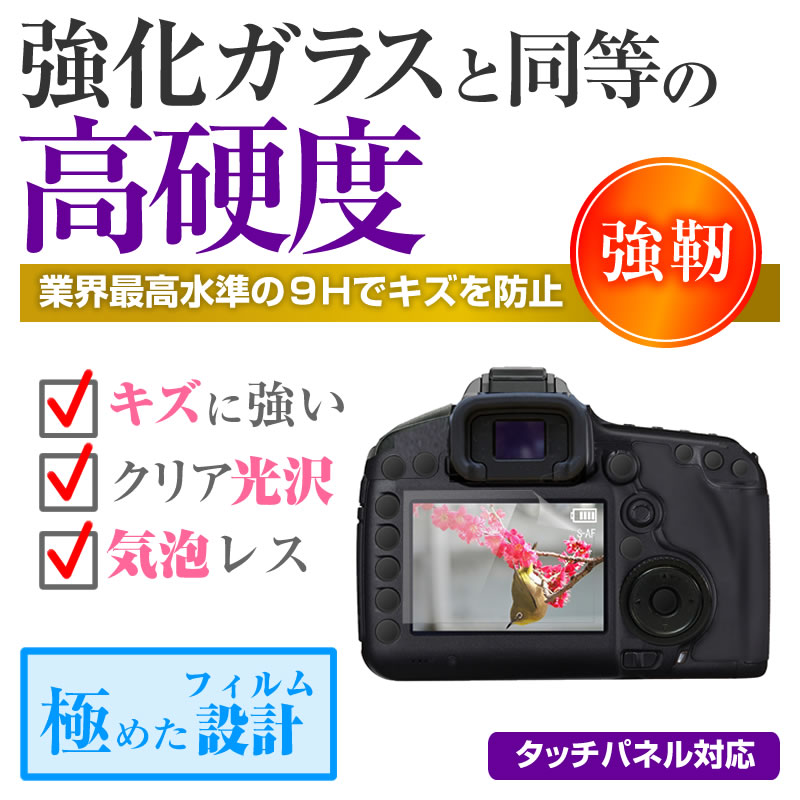 CANON PowerShot G7 X Mark II / G5 X / G9 X [73mm x 50mm] 強化ガラス と 同等の 高硬度9H フィルム 液晶保護フィルム デジカメ デジタルカメラ 一眼レフ メール便送料無料