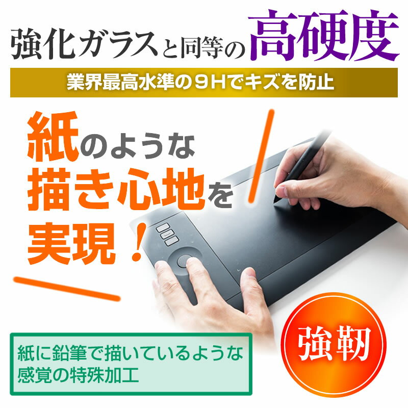 25日 ポイント5倍 HUION H430P 機種用 強化 ガラスフィルム と 同等の 高硬度9H ペンタブレット用フィルム メール便送料無料