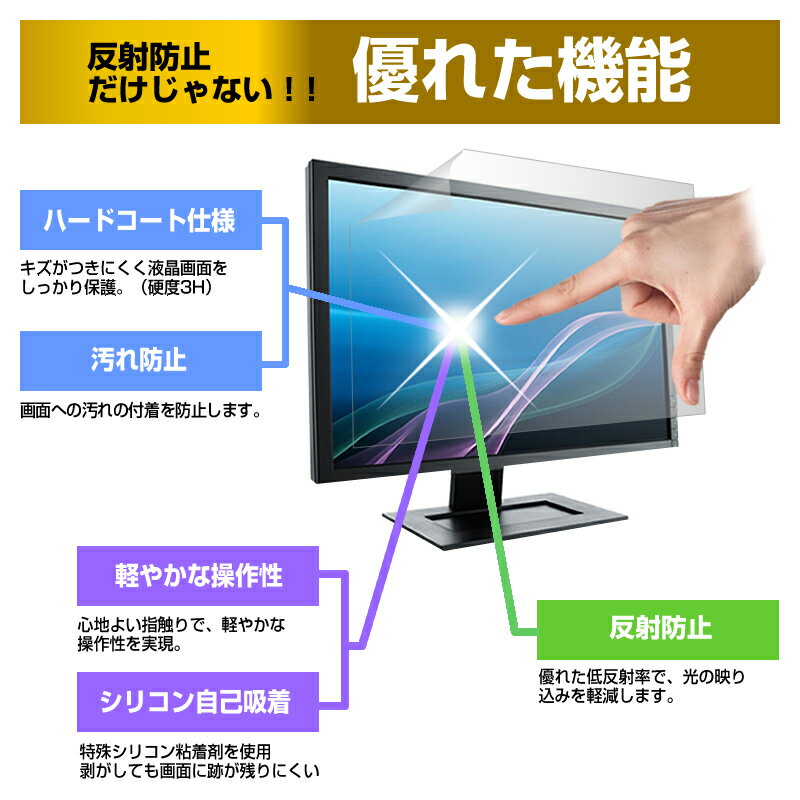 ViewSonic VA2719-2K-SMHD-7 [27インチ] 機種で使える 反射防止 ノングレア 液晶保護フィルム 保護フィルム メール便送料無料 3