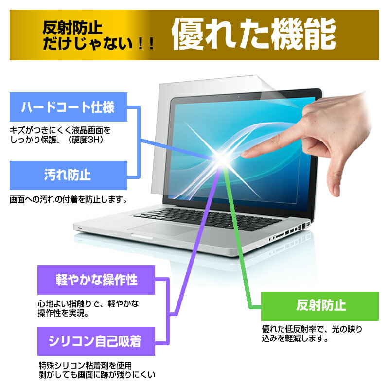 NEC VersaPro タイプVFシリーズ [15.6インチ] 機種で使える 反射防止 ノングレア 液晶保護フィルム と キーボードカバー セット メール便送料無料